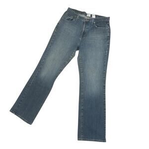 Calvin Klein Women's Sz. 12X30  Faded Blue Wash Bootcut Denim Jeans #3337